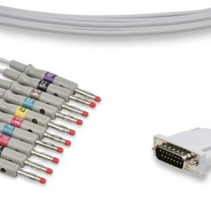 K10-HP-B-I0 Philips Compatible Direct- Connect EKG Cable - M3703C  10 Leads Banana 3 metres