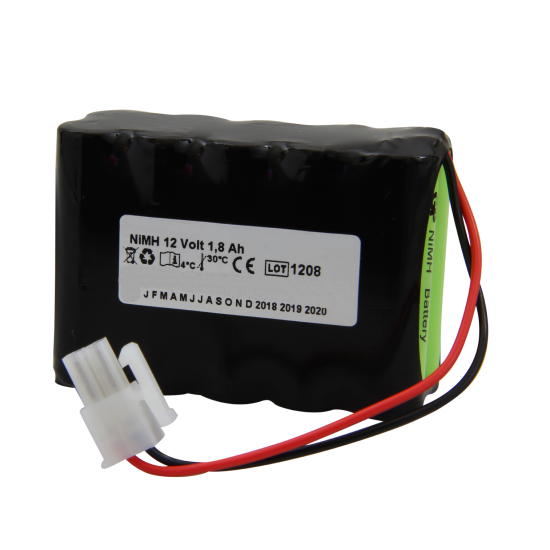 Batería NiMH compatible con Cardioline Cardiette ECG Recorder AR1200view 12V 1,8Ah