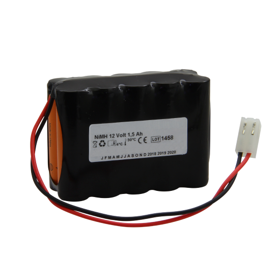 Batería NiMH compatible con Cardioline Cardiette ECG Recorder AR1200 12V 1,5Ah