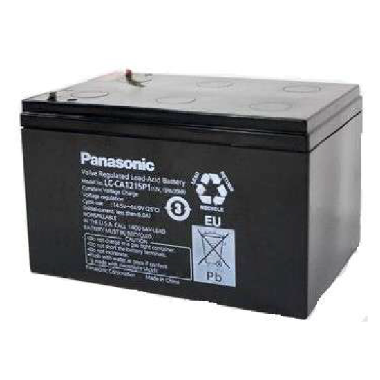 Batería original Panasonic de plomo-ácido LC-CA1215P1 12V 15,0Ah - SpecMedica