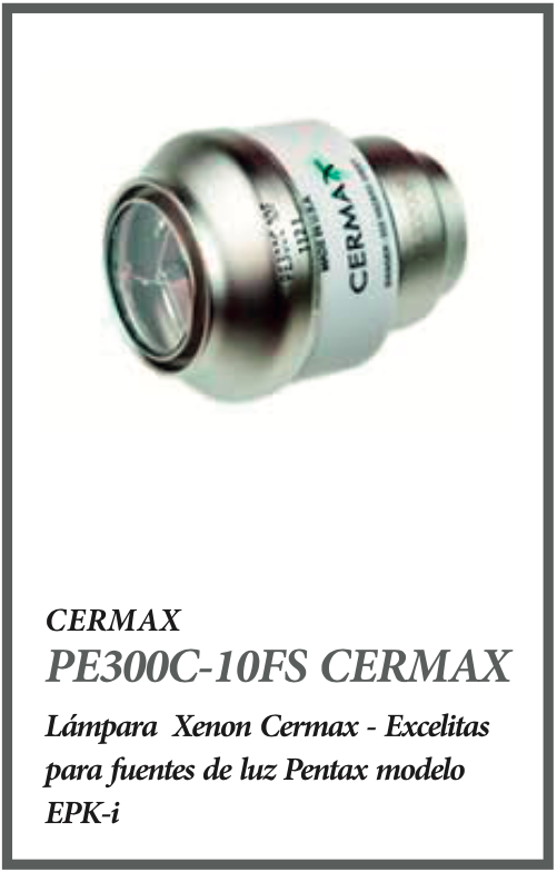 PE300C-10FS Cermax. Cermax. Lámpara Xenon Cermax - Excelitas para fuentes de luz Pentax modelo EPK-i