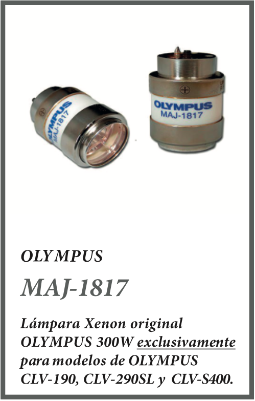 MAJ-1817. Olympus. Lámpara Xenon original Olympus 300W exclusivamente para modelos de Olympus CLV-190, CLV-290SL y CLV-S400
