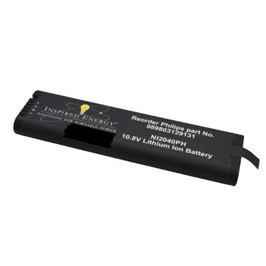 Equivalent battery for Philips OptiGo Portable color UltraSound Doppler Type M2430A
