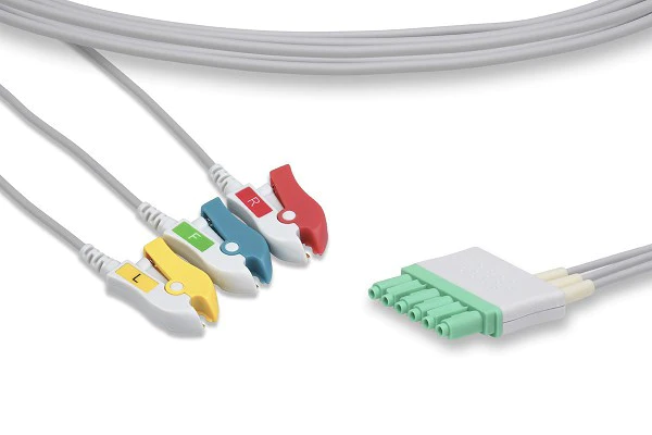 Draeger Compatible ECG Leadwire 3  Leads Pinch/Grabber