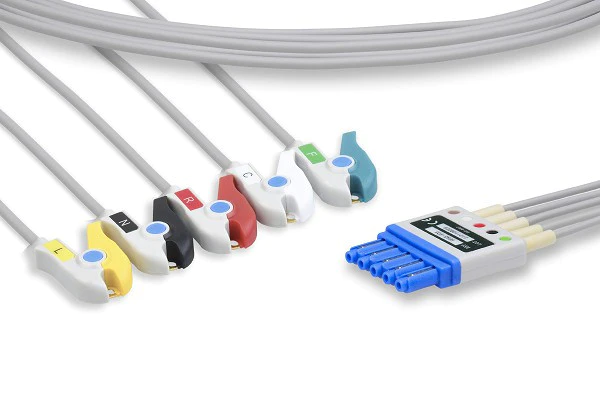 Philips Compatible ECG Leadwire 5 Leads Pinch/Grabber - SpecMedica